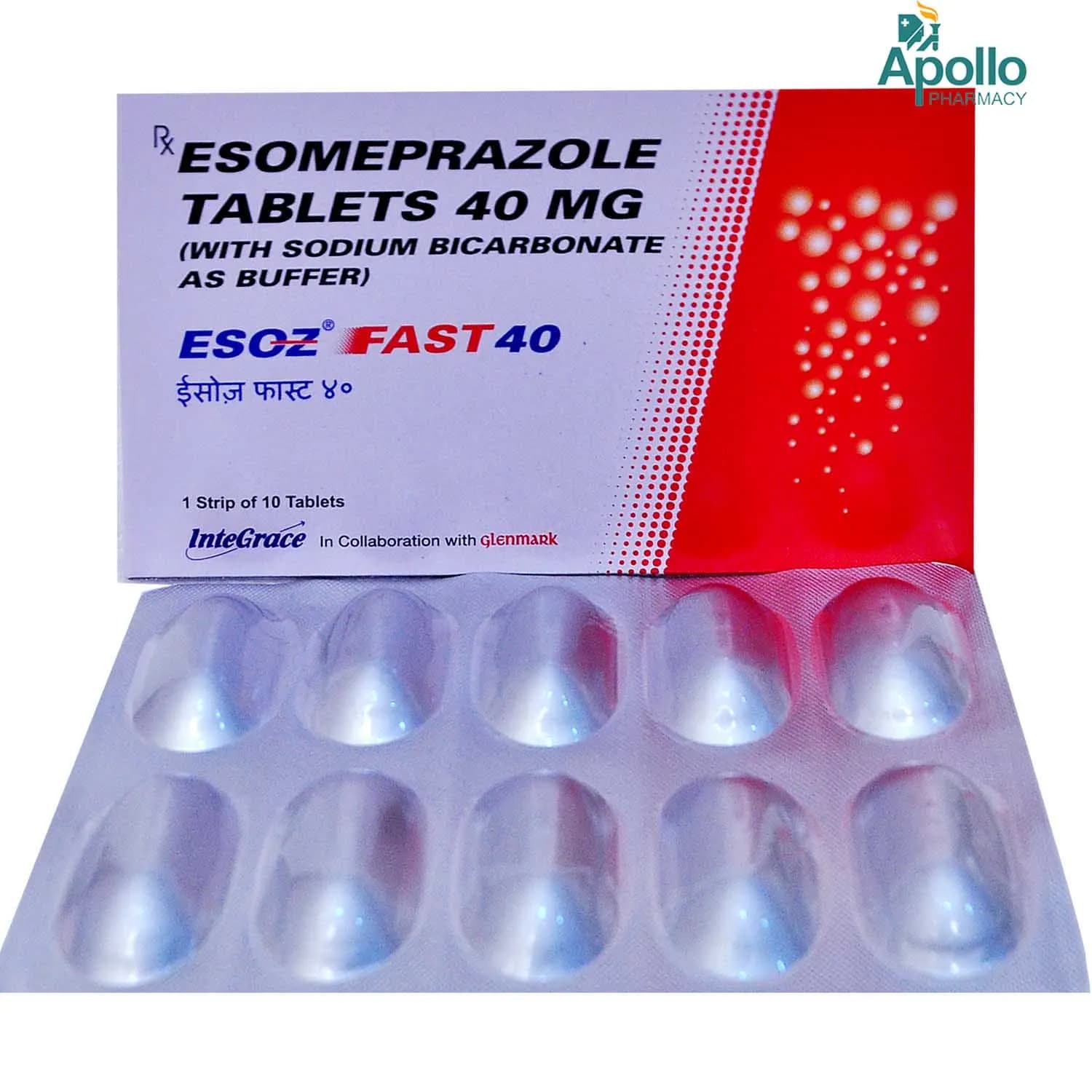 ESOZ FAST 40MG 10`S
