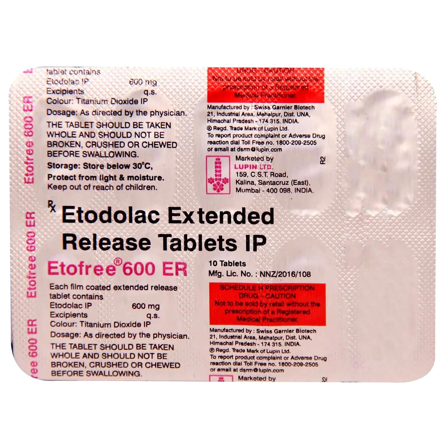 ETOFREE 600 ER