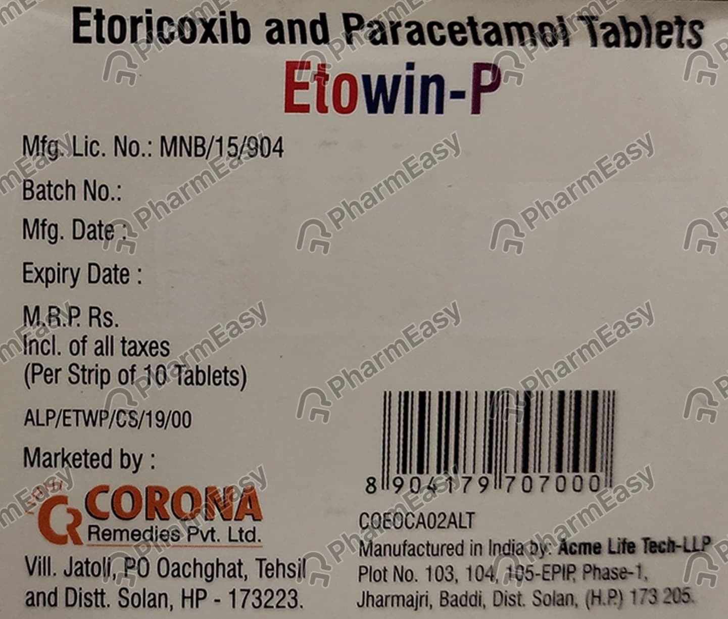 ETOWIN P TAB