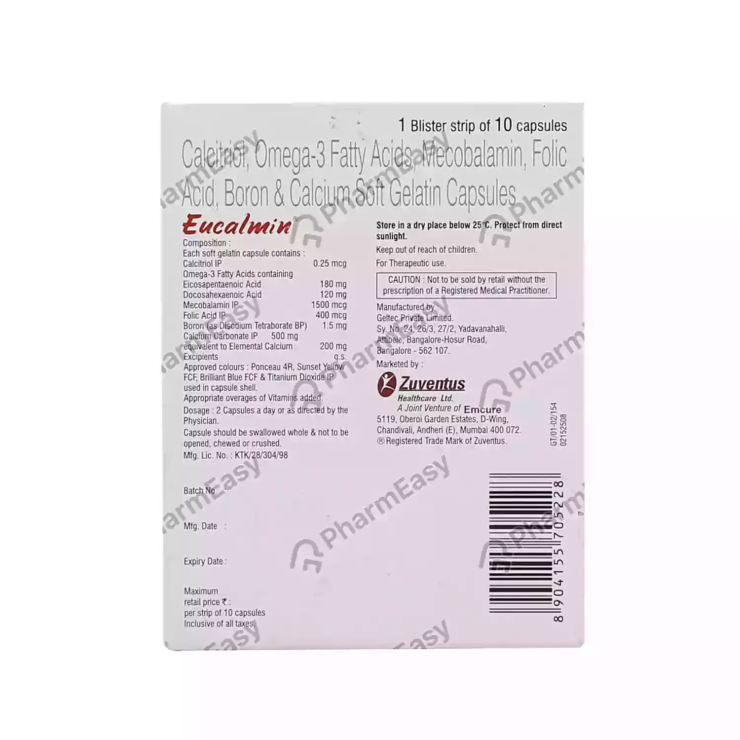 EUCALMIN CAP