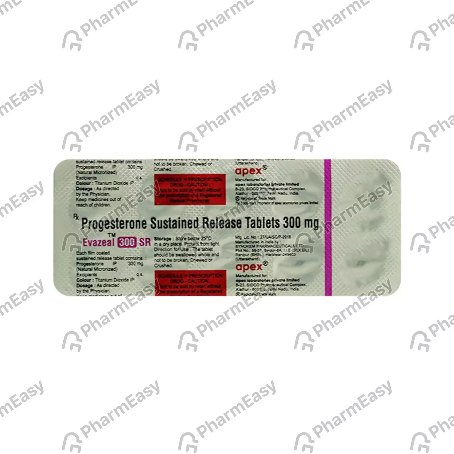 EVAZEAL 300SR TABS 10`S