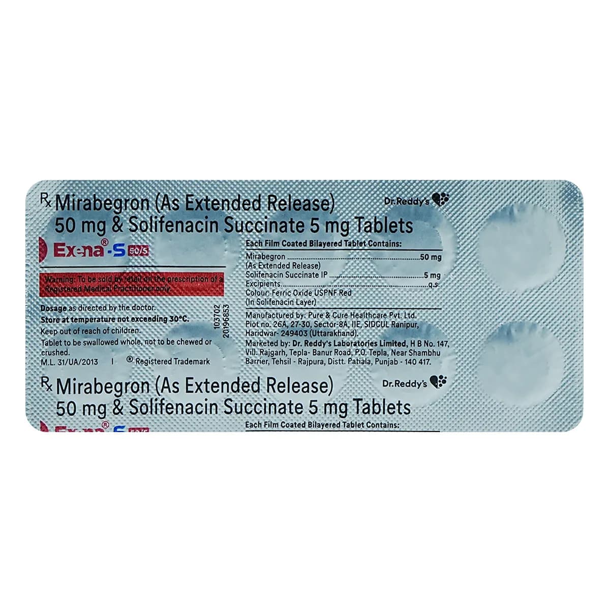 EXENA -S 50/5MG TAB
