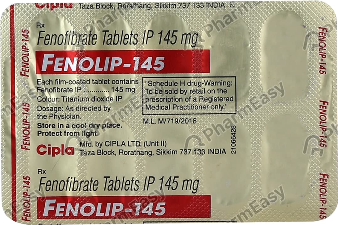 FENOLIP 145 TAB 10`S