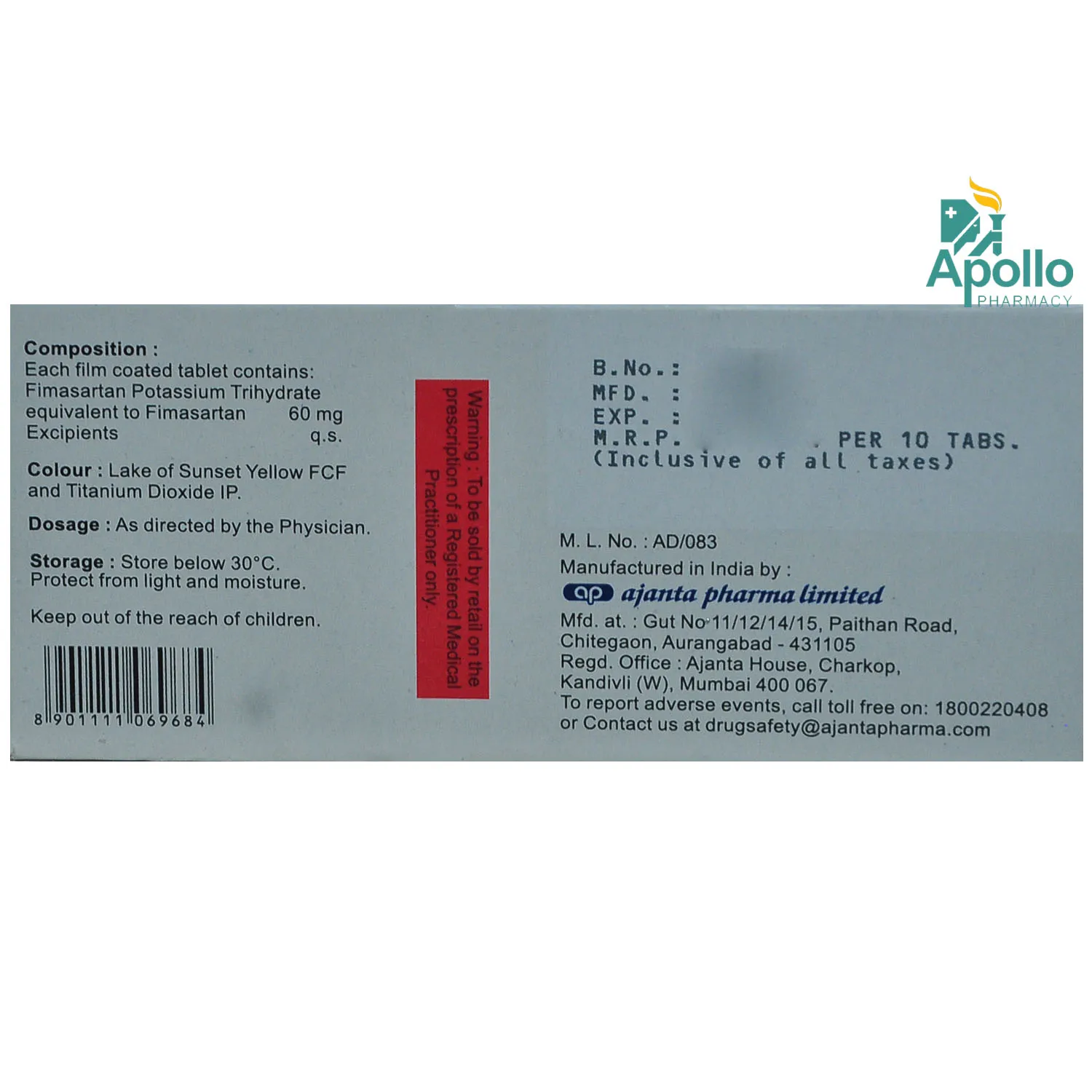FIMANTA 60MG TAB