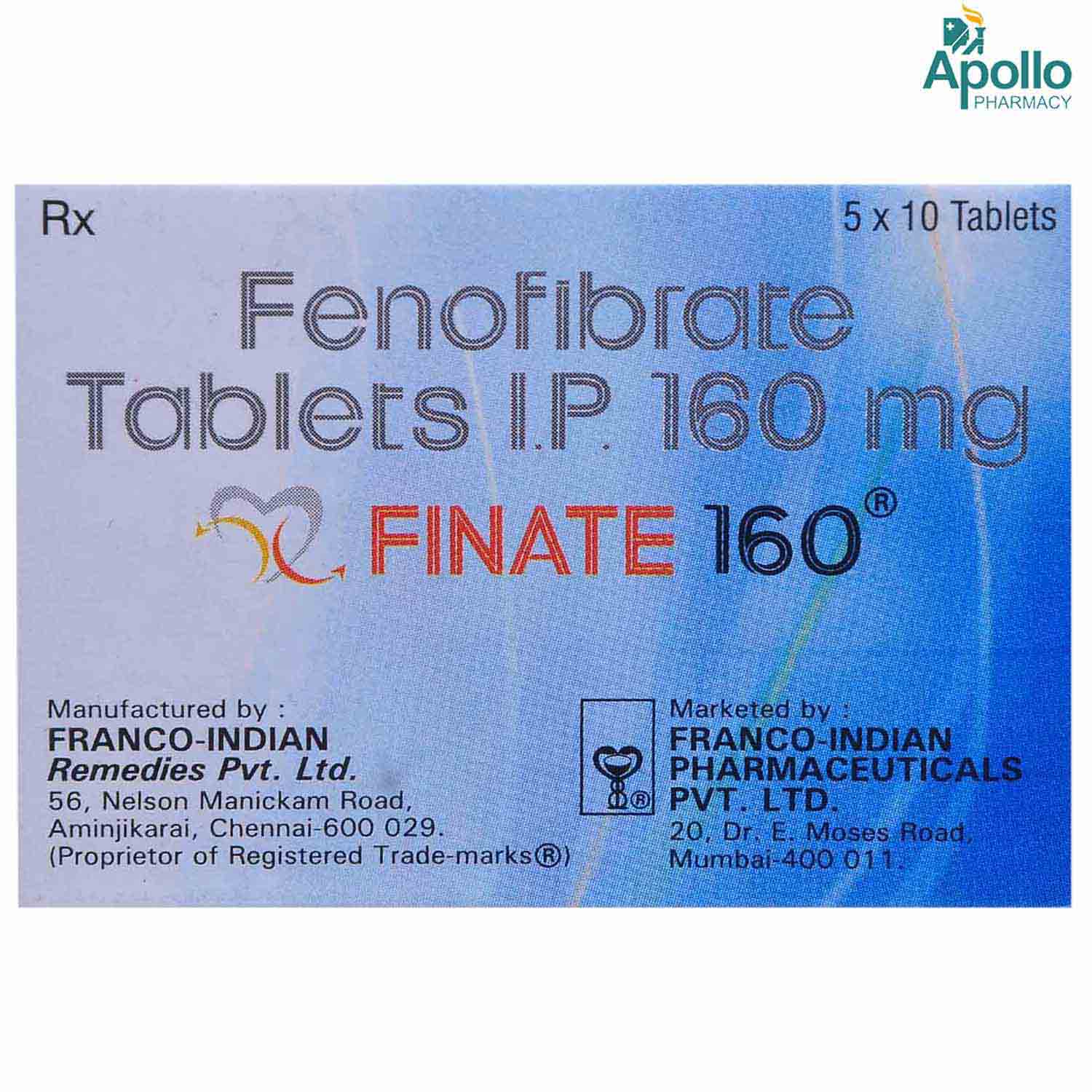 FINATE 160MG 10`S