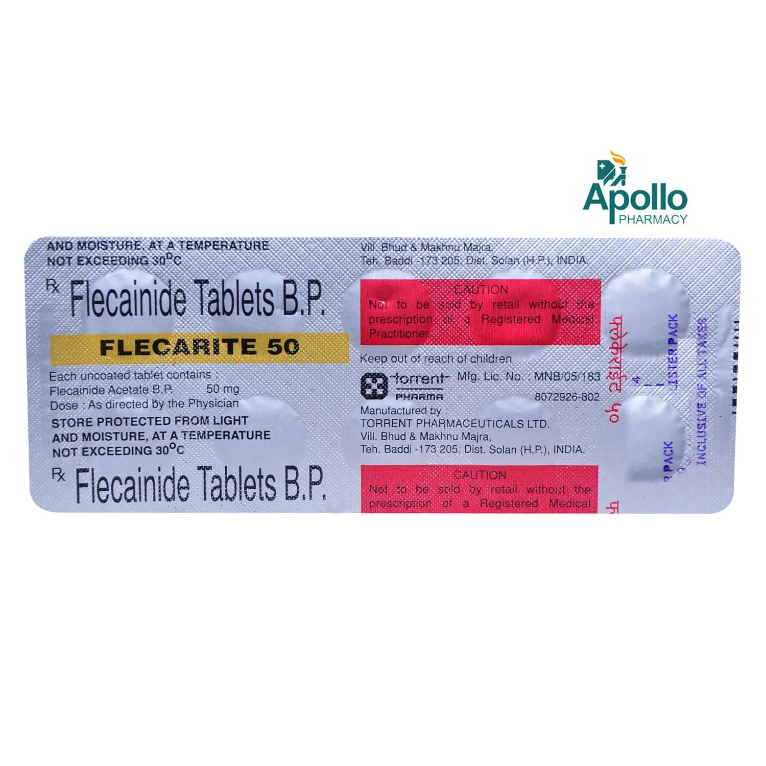 FLECARITE 50MG TAB