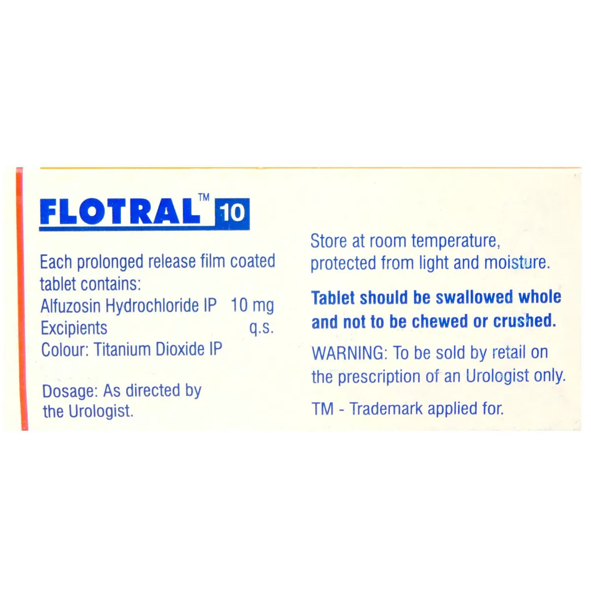 FLOTRAL 10MG TAB