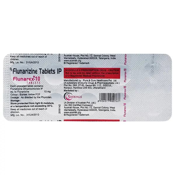 FLUNAREX 10MG