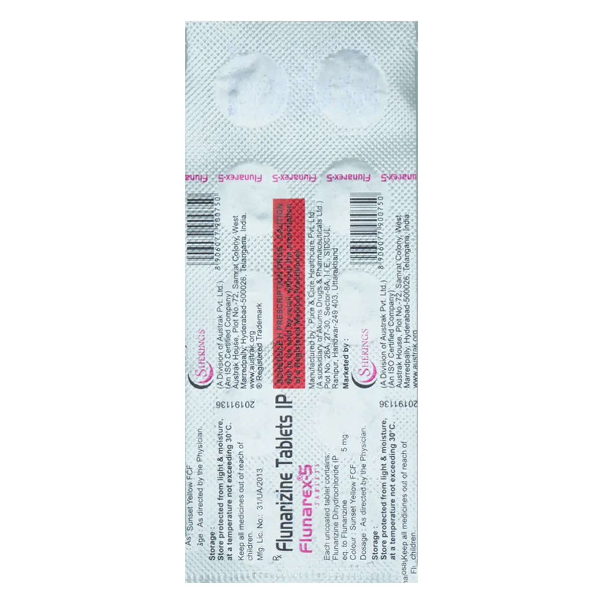 FLUNAREX 5MG