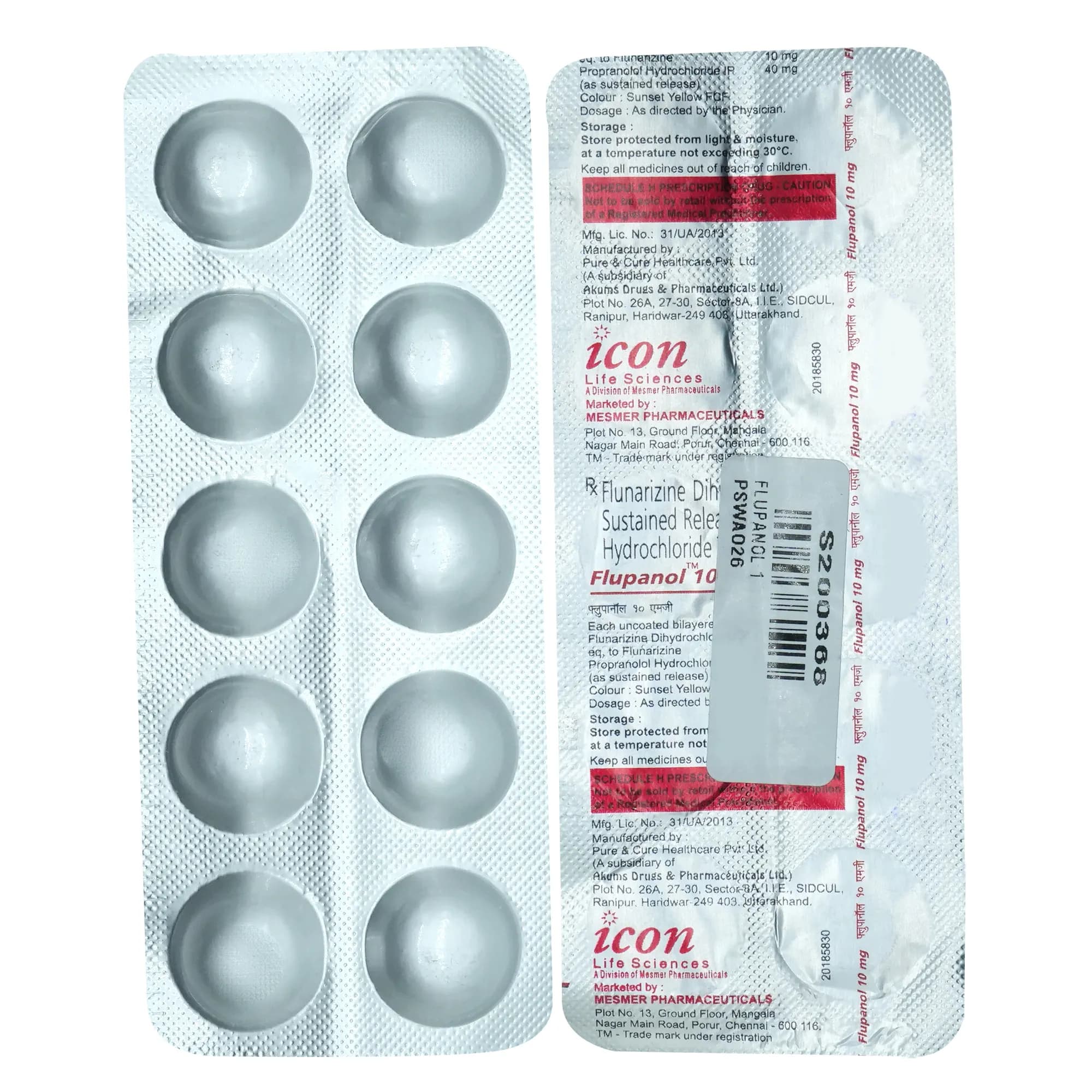 FLUPANOL 10MG TAB