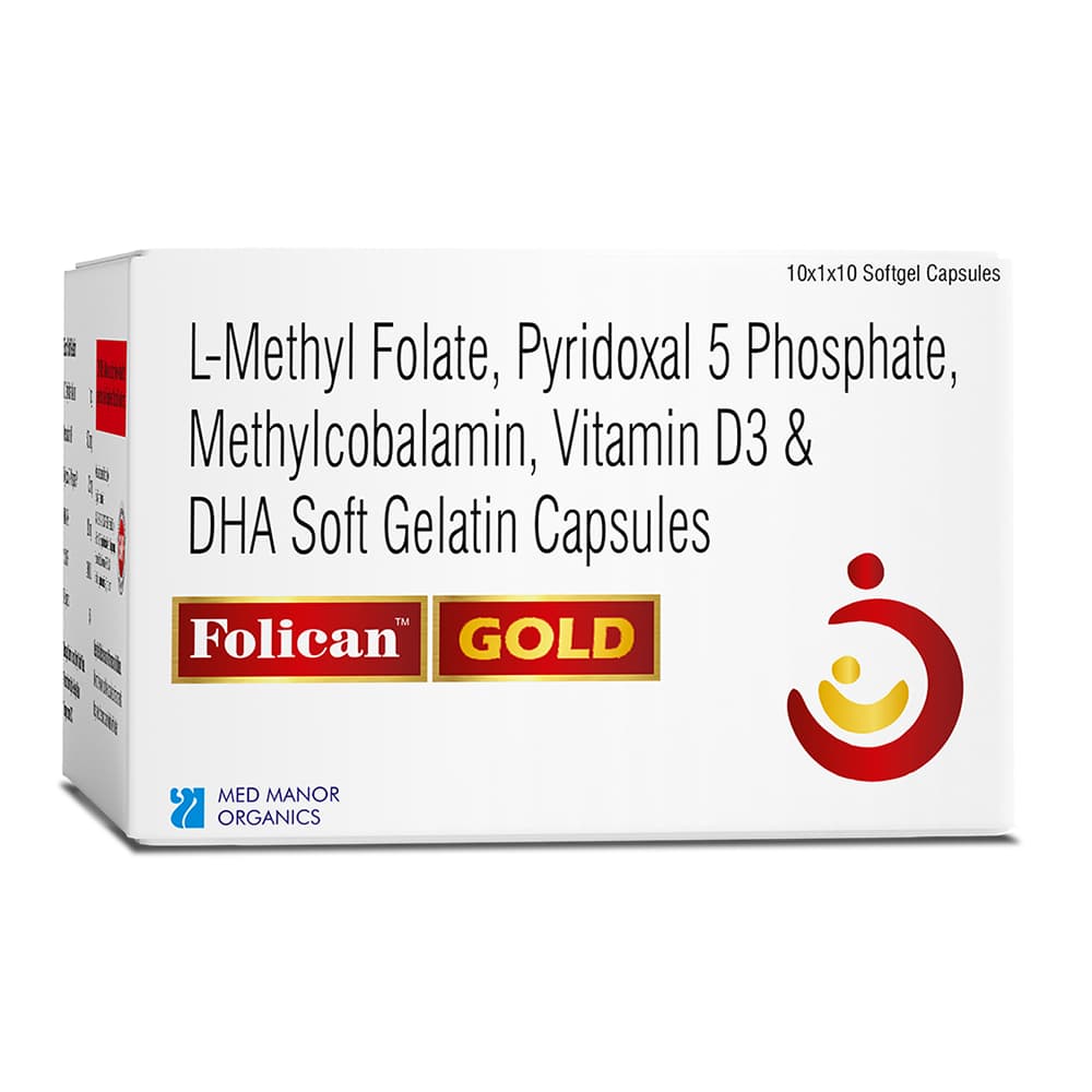 FOLICAN GOLD SOFTGEL CAP