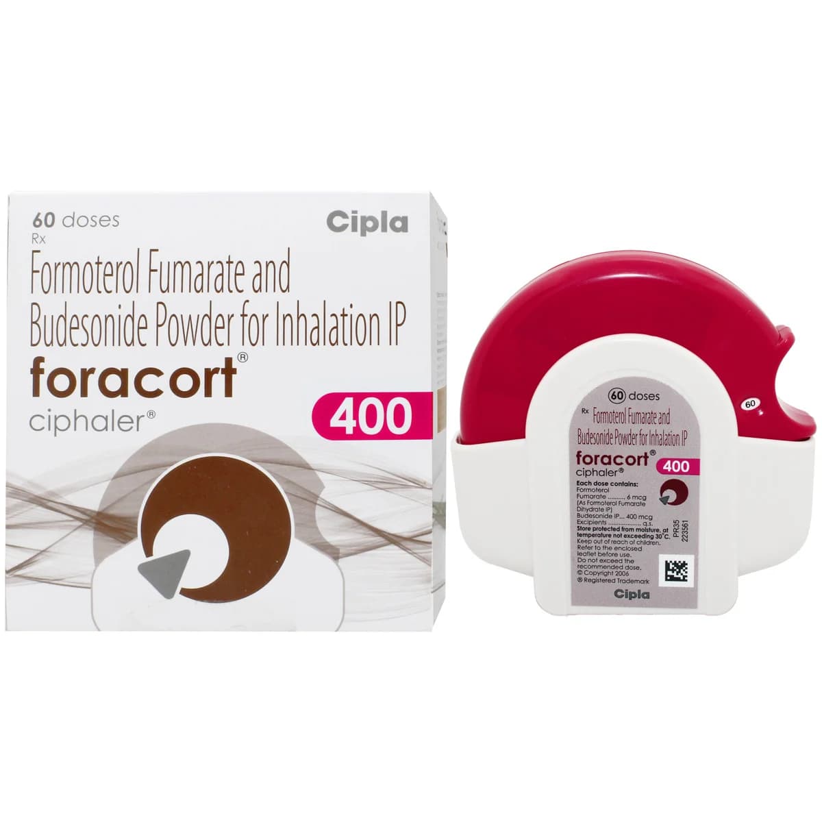 FORACORT G 400 CIPHALER 60 DOSES