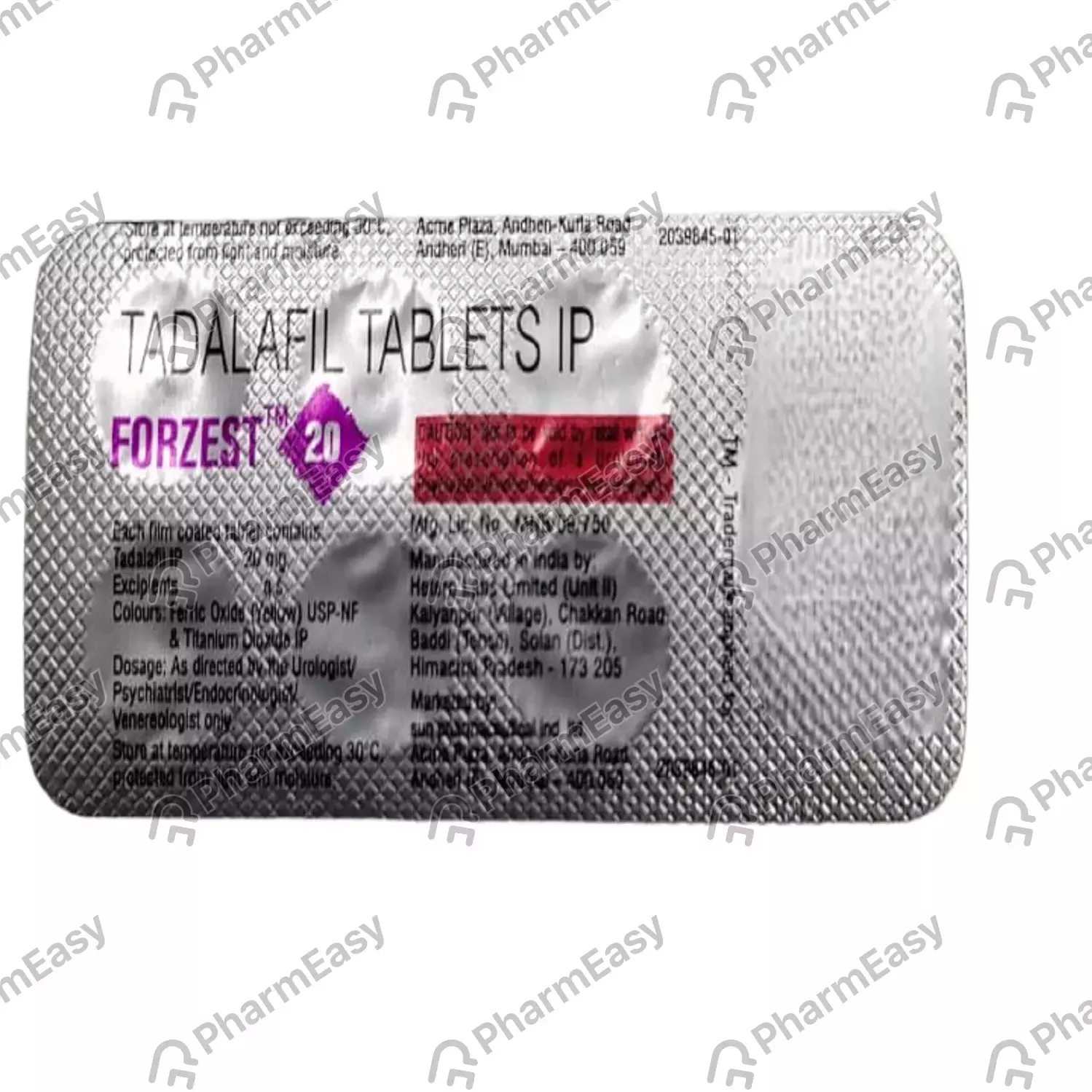 FORZEST 20MG TAB 7`S