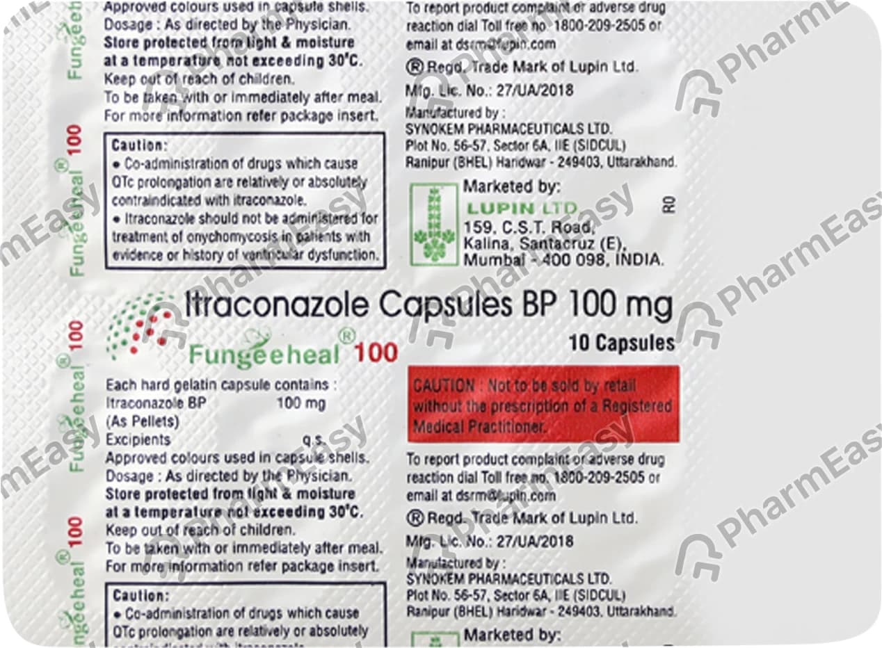 FUNGEEHEAL 100MG CAPS