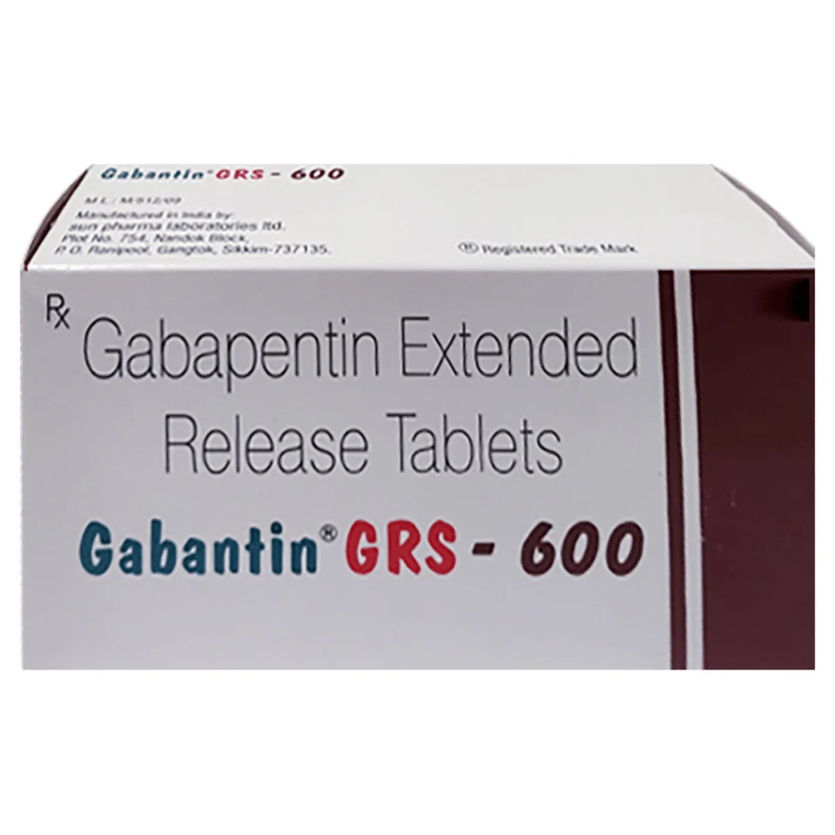 GABANTIN GRS 600MG
