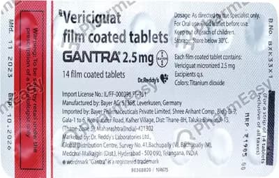 GANTRA 2.5MG TAB