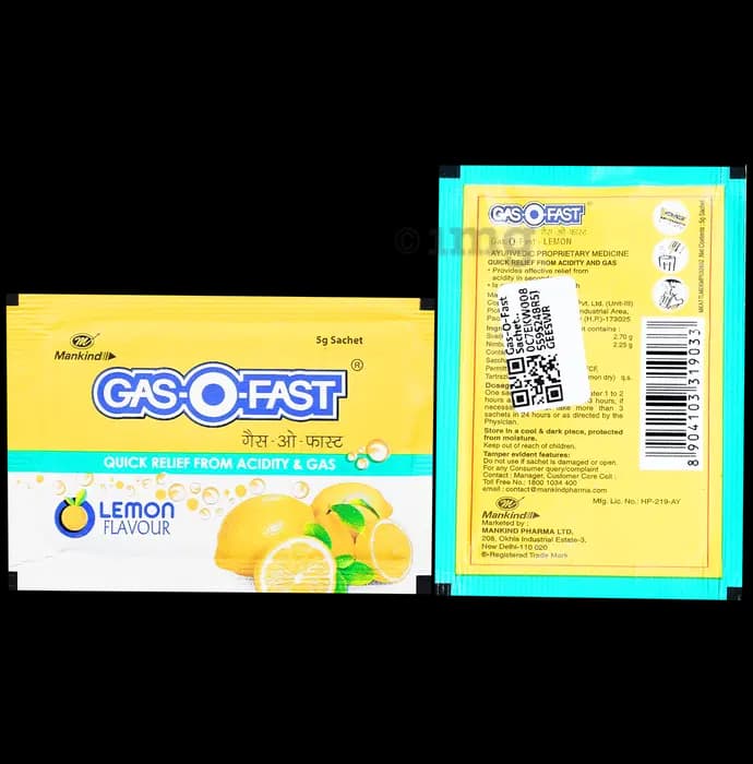 GAS-O-FAST LEMON SACHET