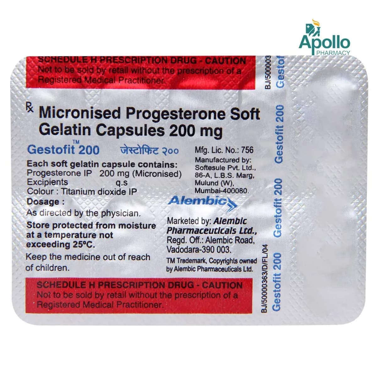 GESTOFIT 200MG CAP 10`S