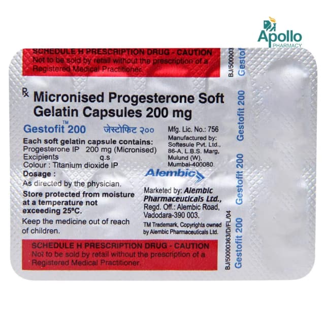 GESTOFIT 200MG CAP 10S