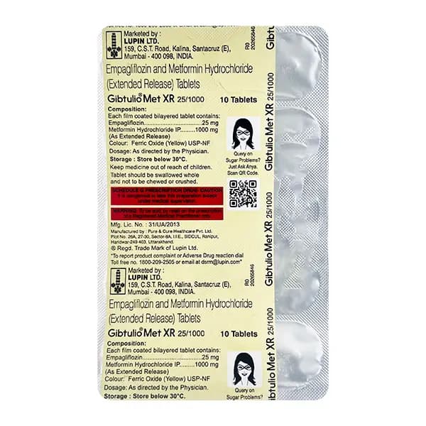 GIBTULIO MET XR 25/1000MG TAB