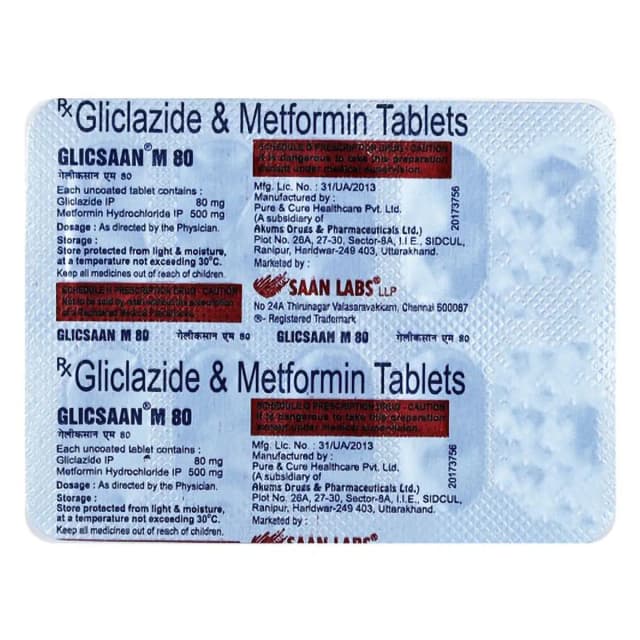 Glicsaan M 80 Tab