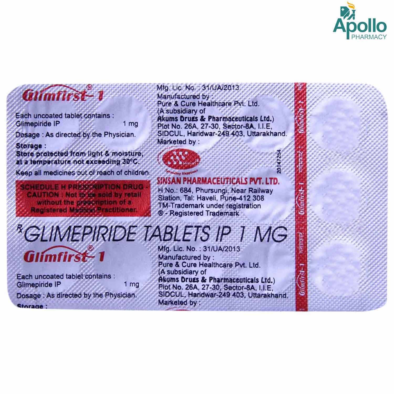 GLIMFIRST 1 TAB