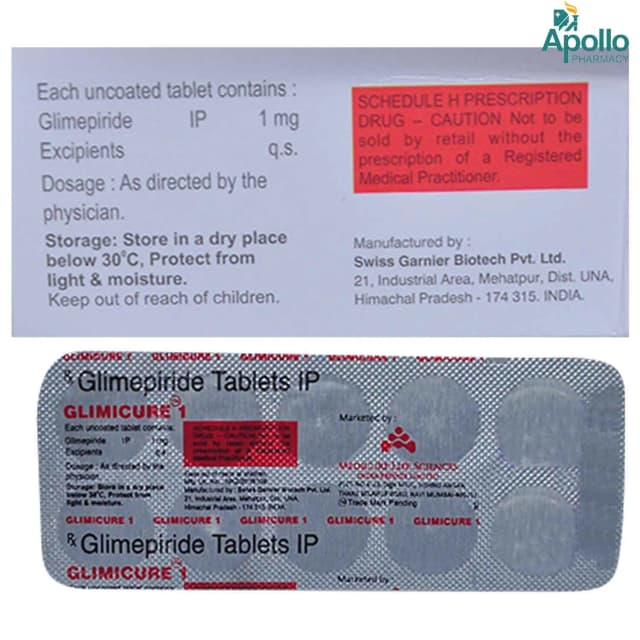 GLIMICURE 1 TAB