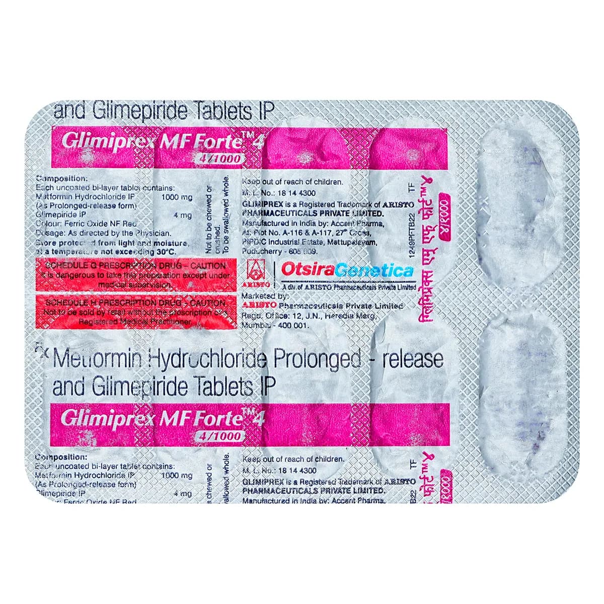 GLIMIPREX MF FORTE 4 TAB