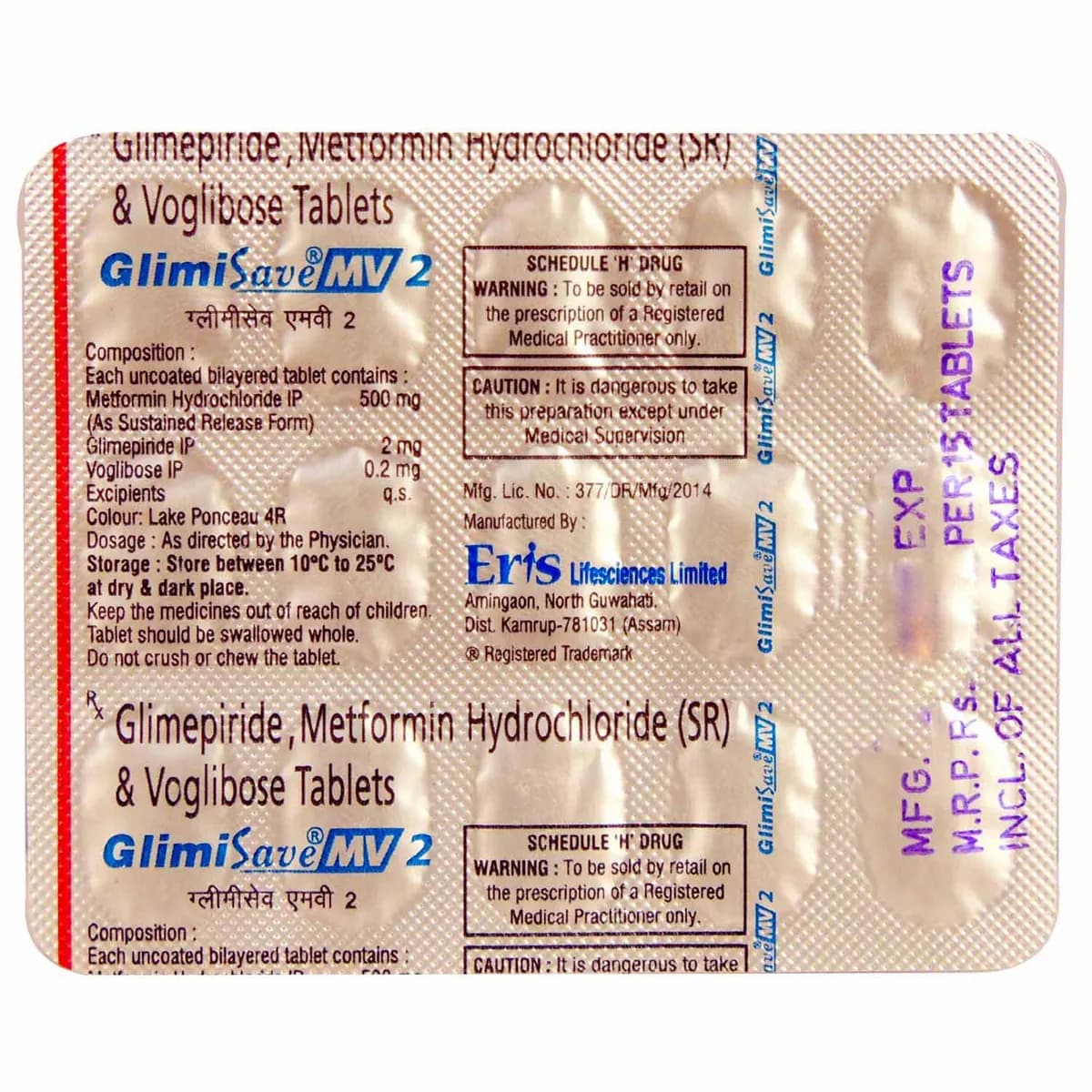 Glimisave Dm 2/500 Tab