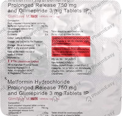 GLIMISAVE M3 750MG TAB