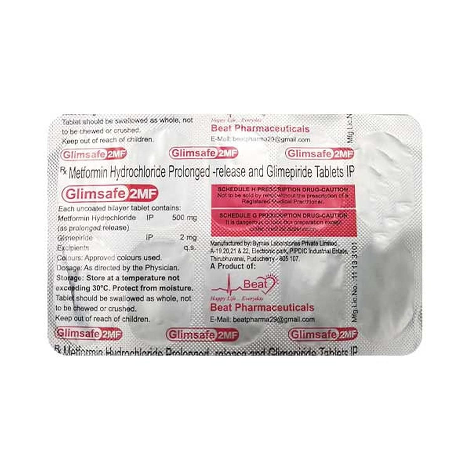 GLIMSAFE 2MG TAB