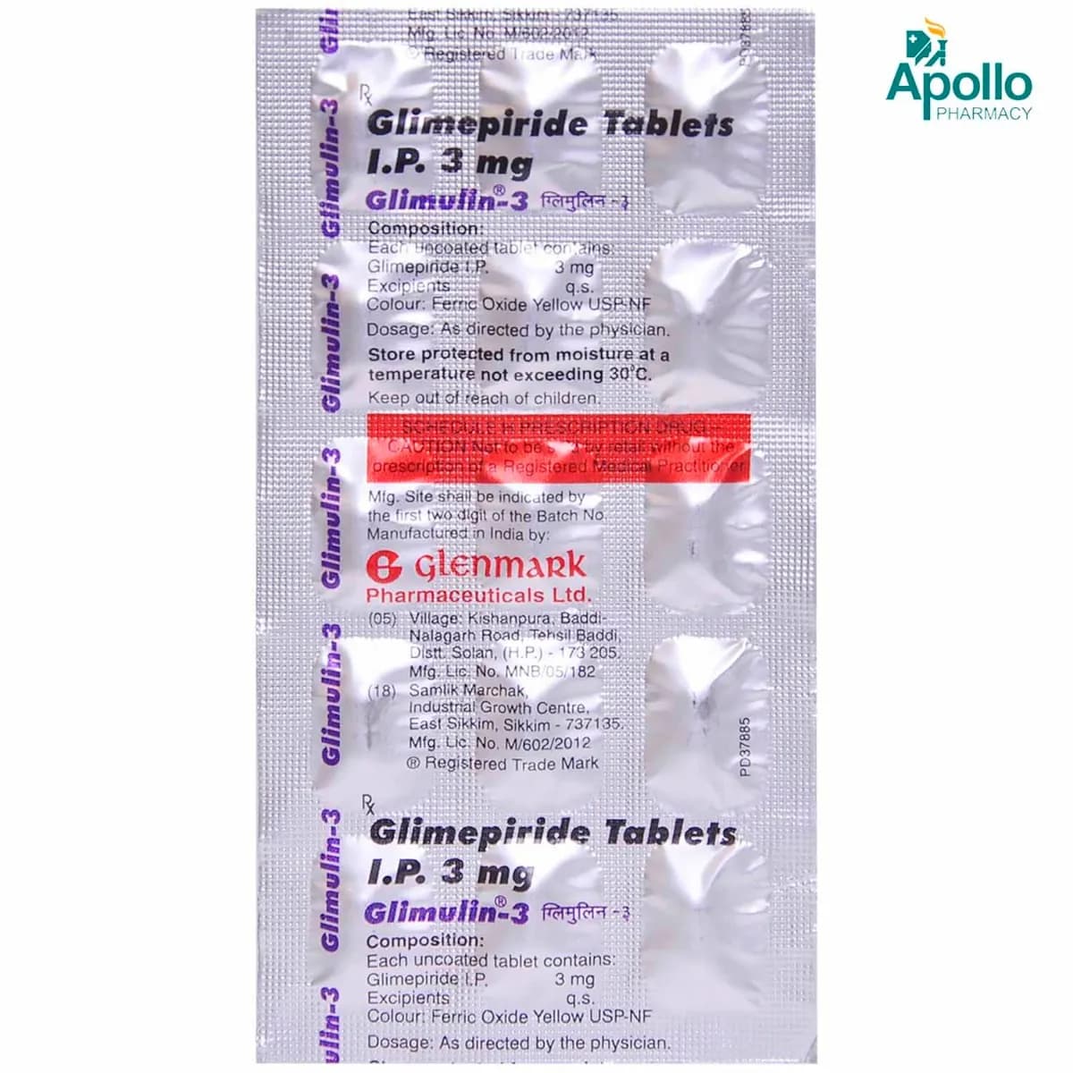 GLIMULIN-3MG TAB