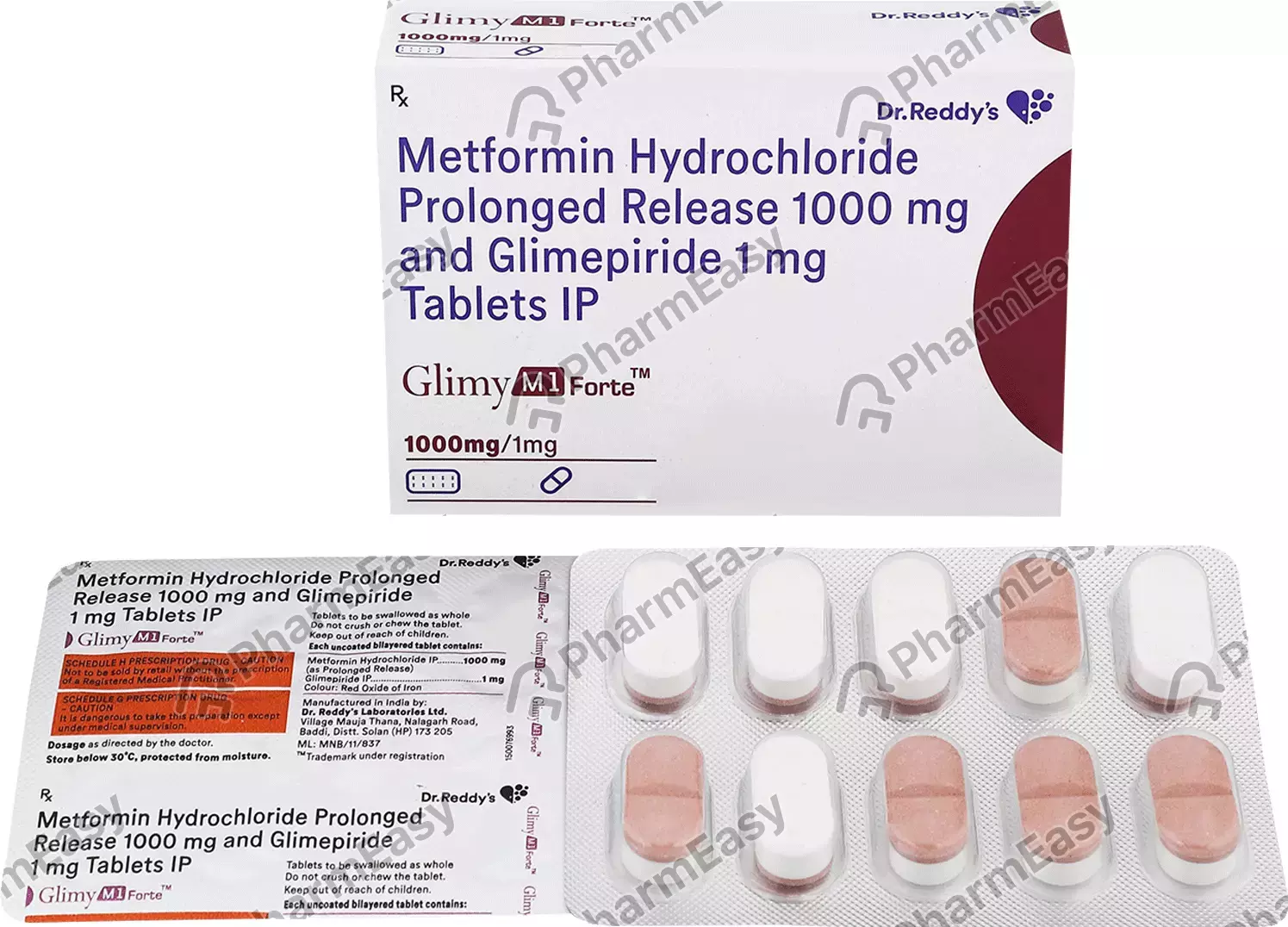 GLIMY DM1 FORTE 10+1+1000 TAB