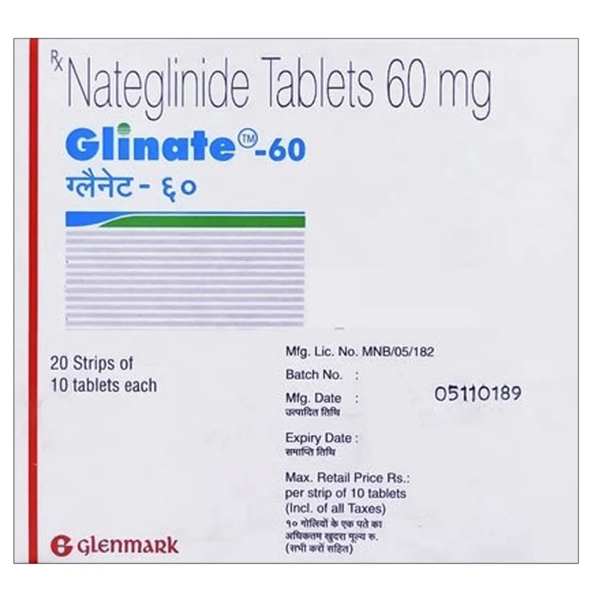 GLINATE 60 TAB