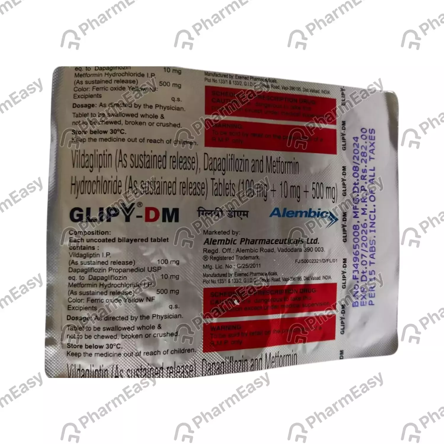 GLIPTACROSS-DM TAB