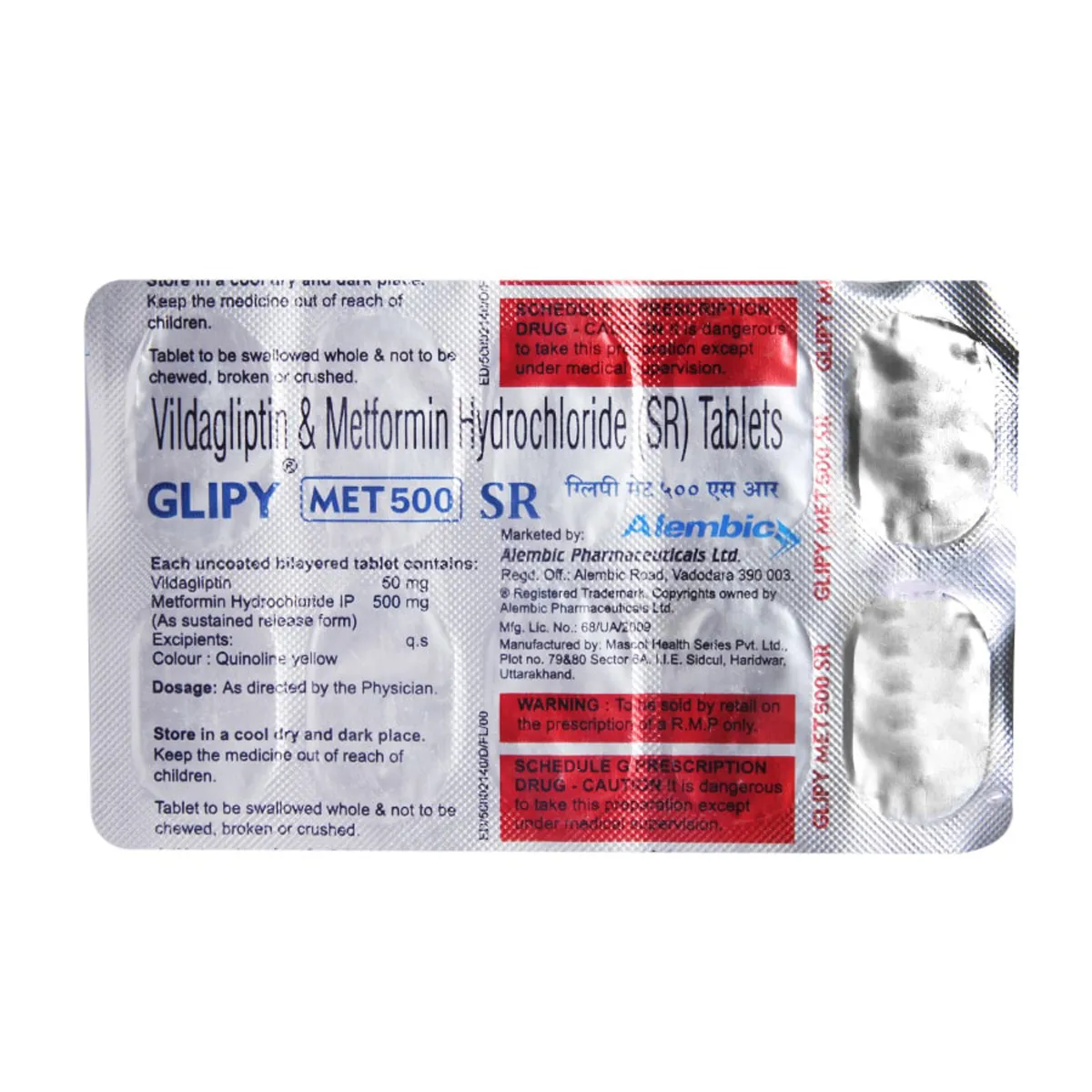 GLIPY MET 500 SR TAB