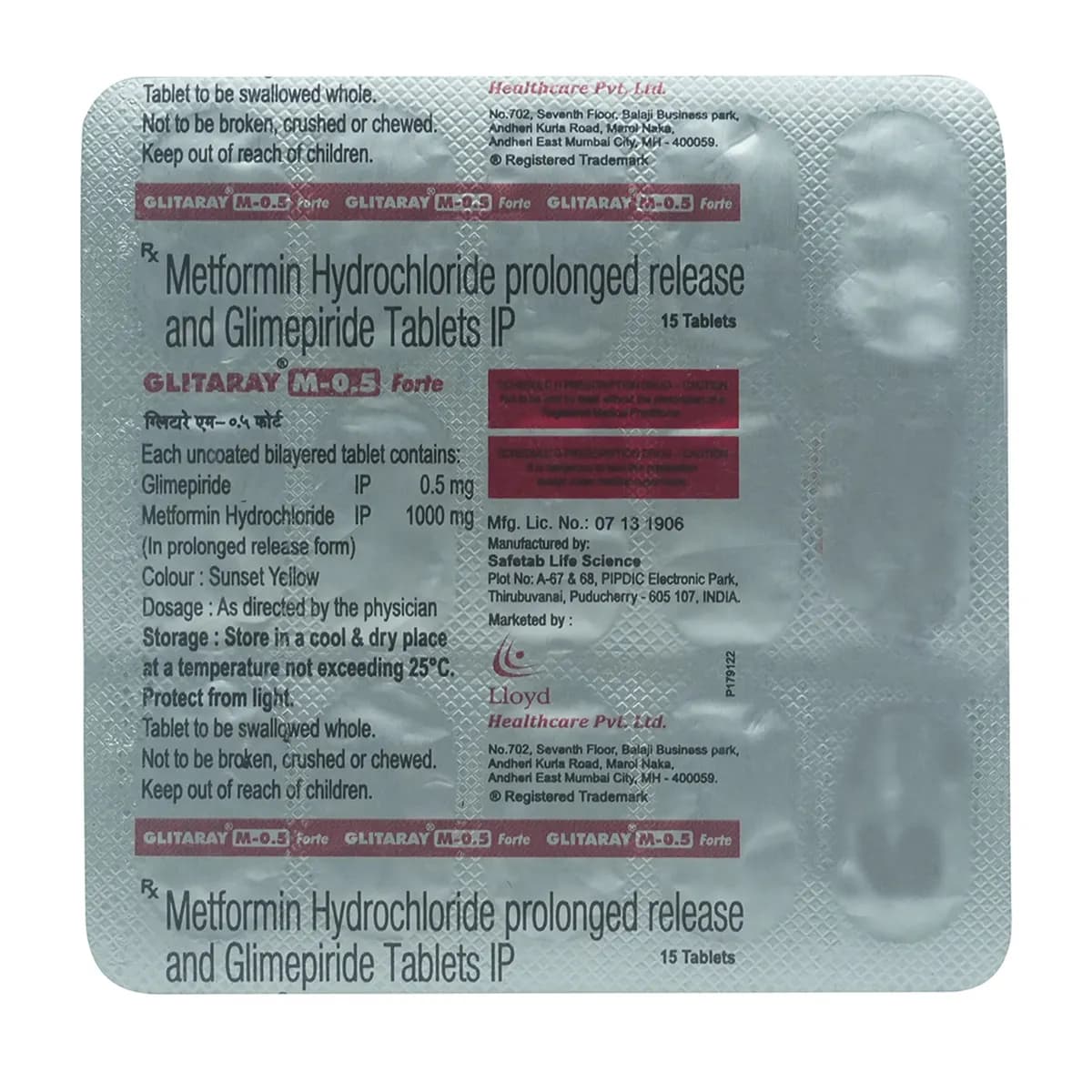 GLITARAY M 0.5MG TAB