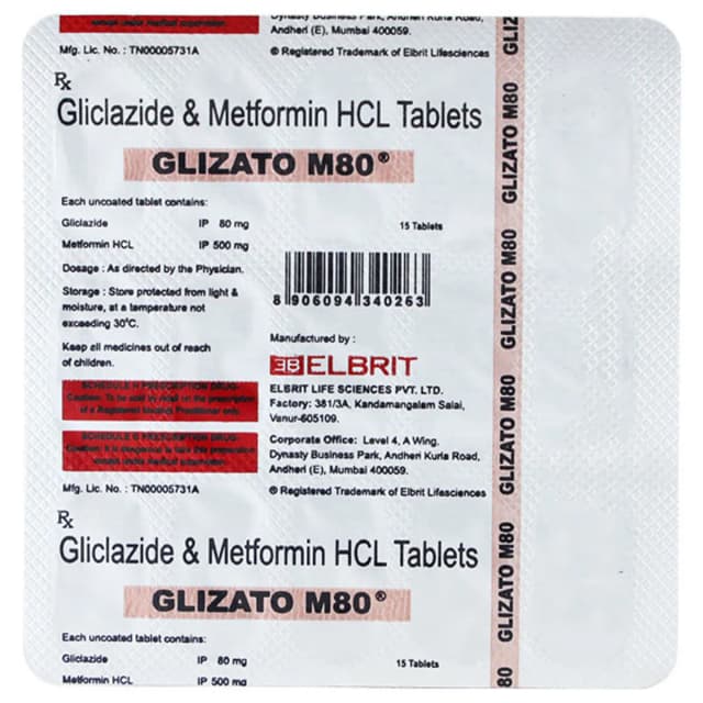 Glizato 80MG Tab