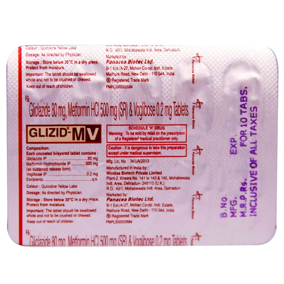 Glizid Mv Tab