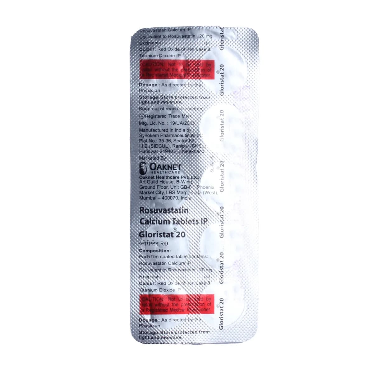 GLORISTAT 20MG TAB