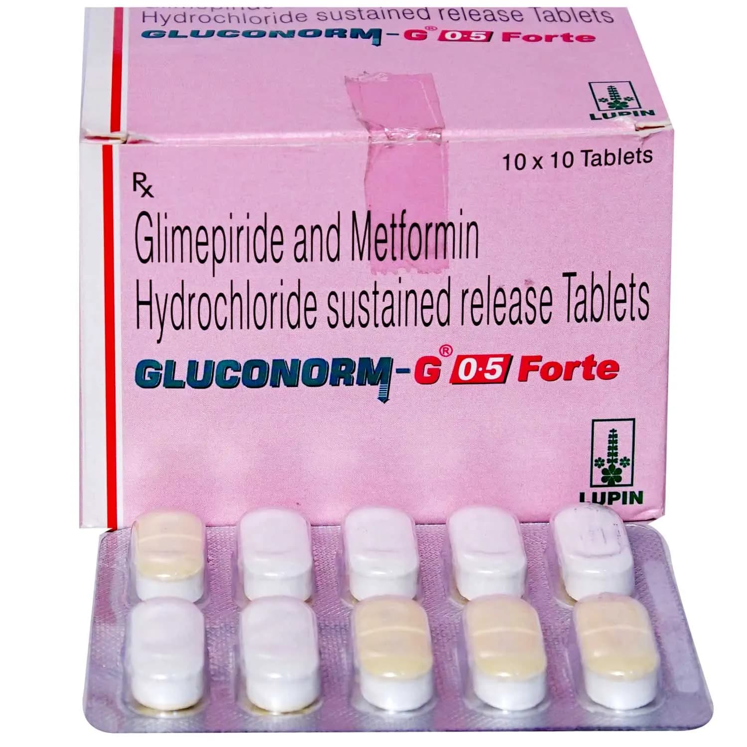 GLUCONORM G 0.5 FORTE