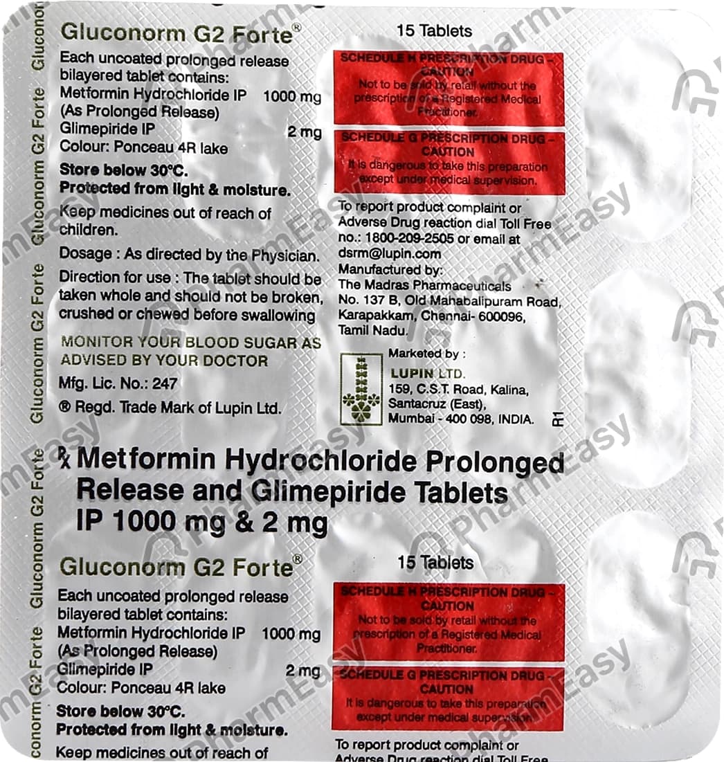 GLUCONORM G2 FORTE 15`S