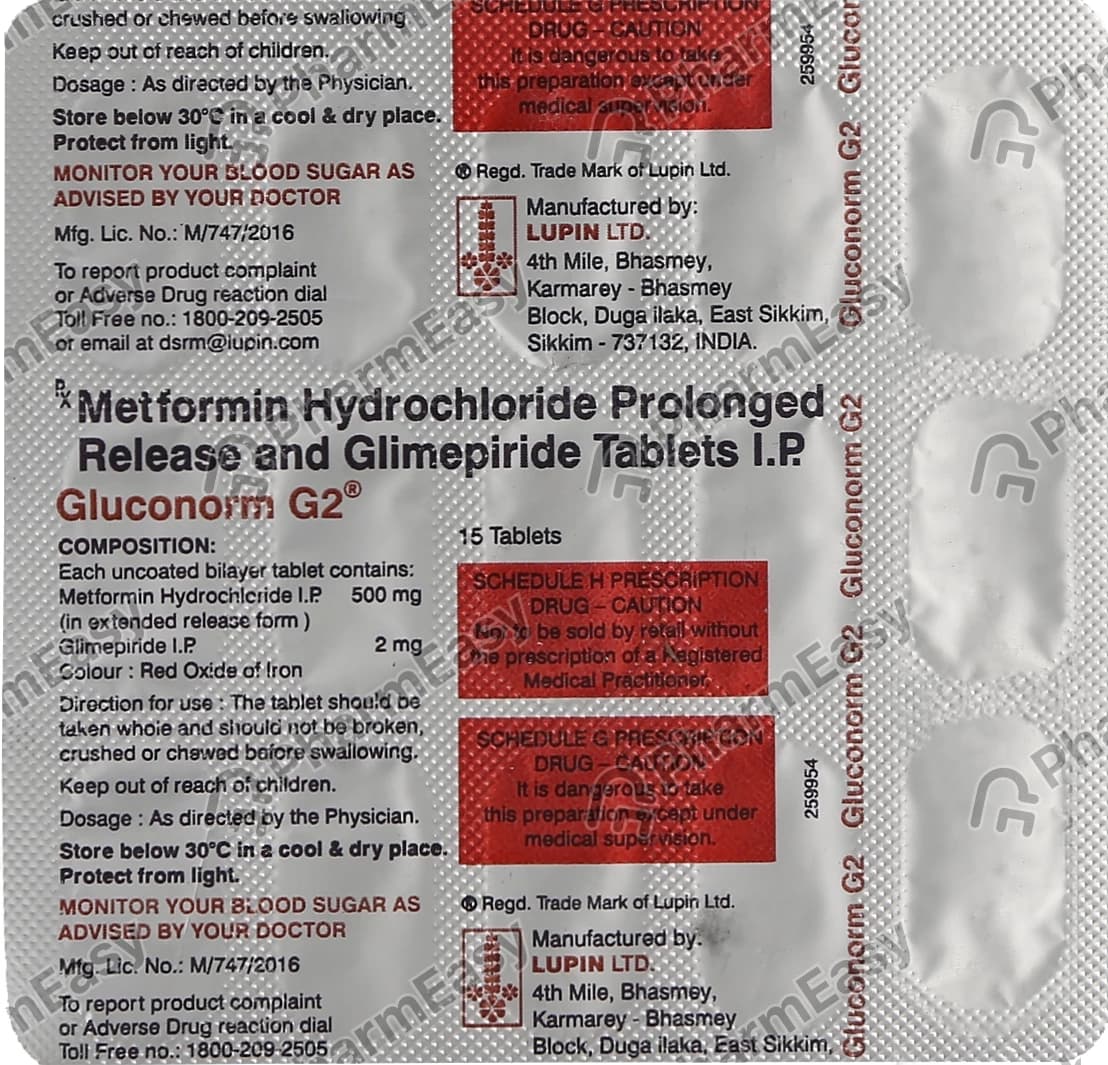 GLUCONORM G2 TAB