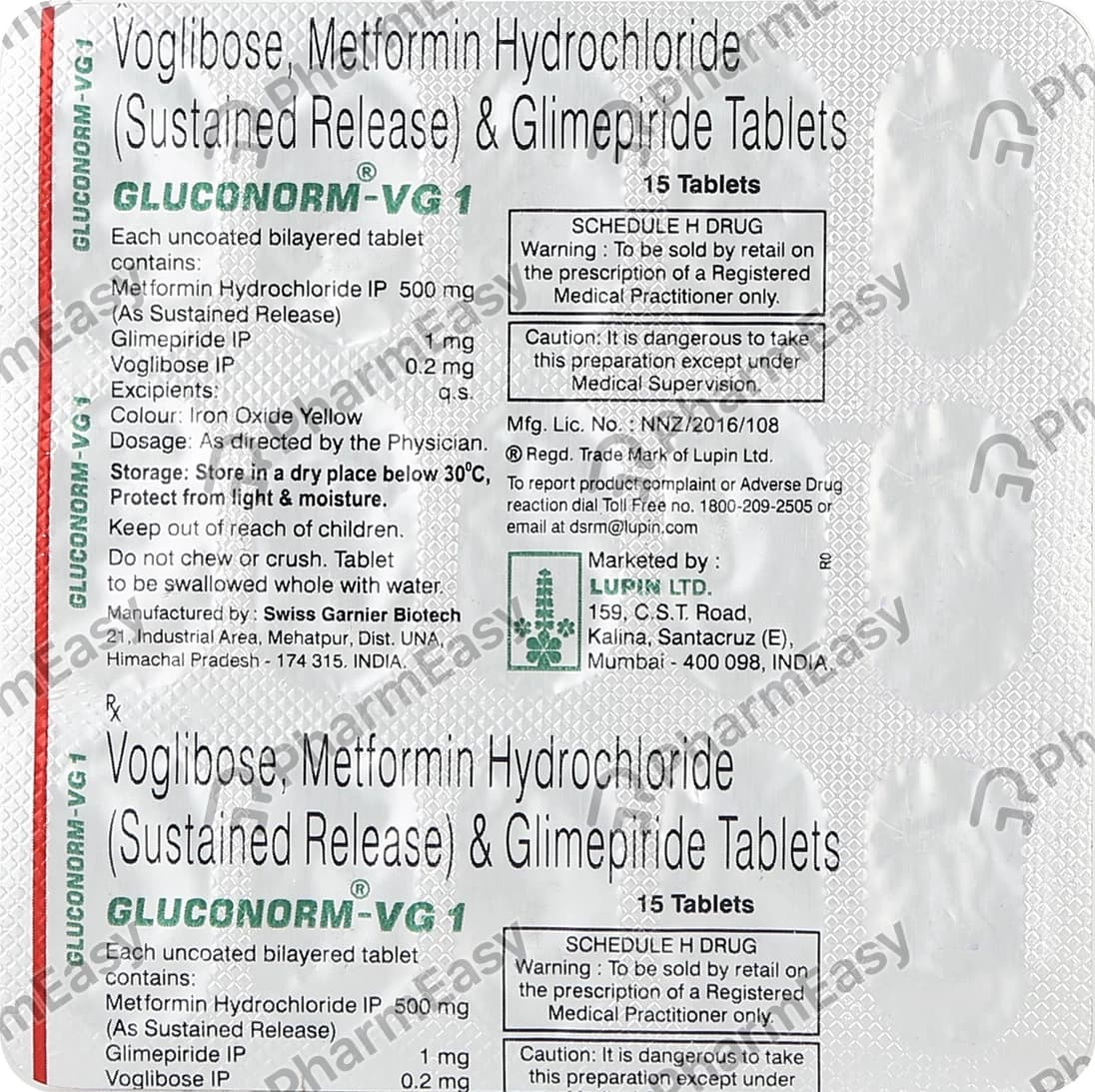 GLUCONORM VG 1
