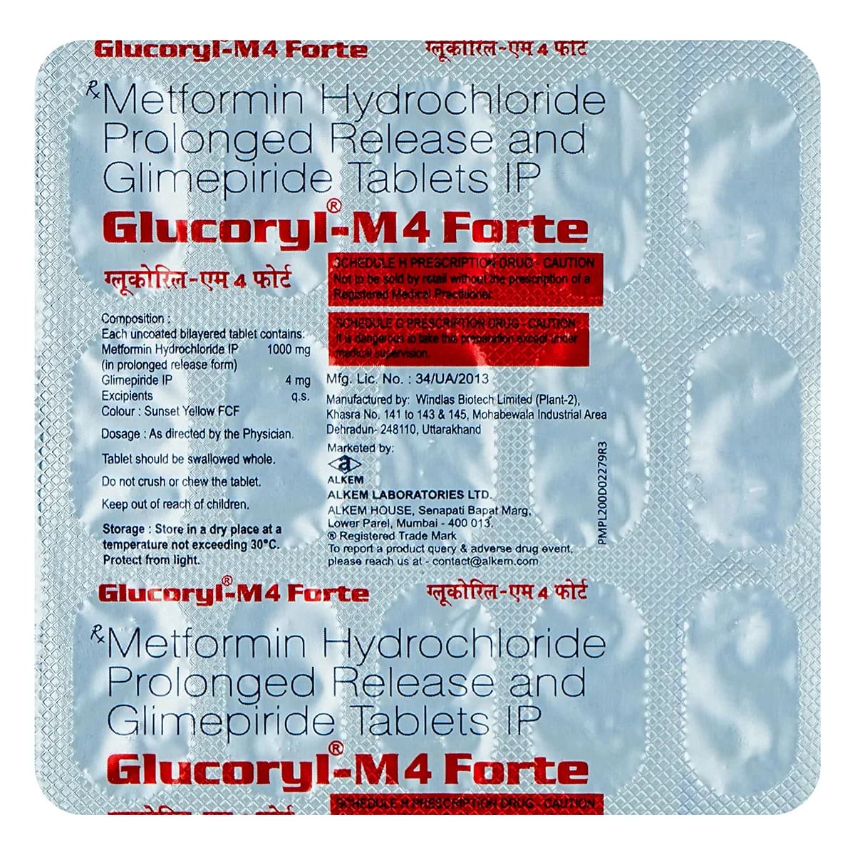 GLUCORYL M4 FORTE TAB