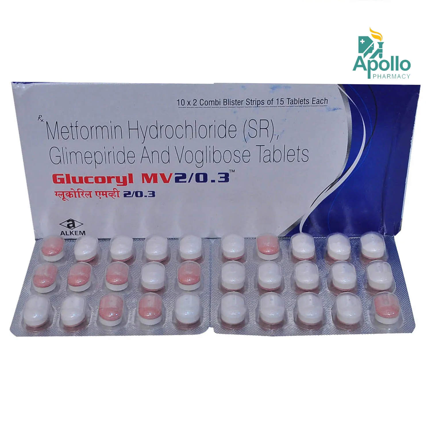 GLUCORYL MV 2/0.3MG TAB