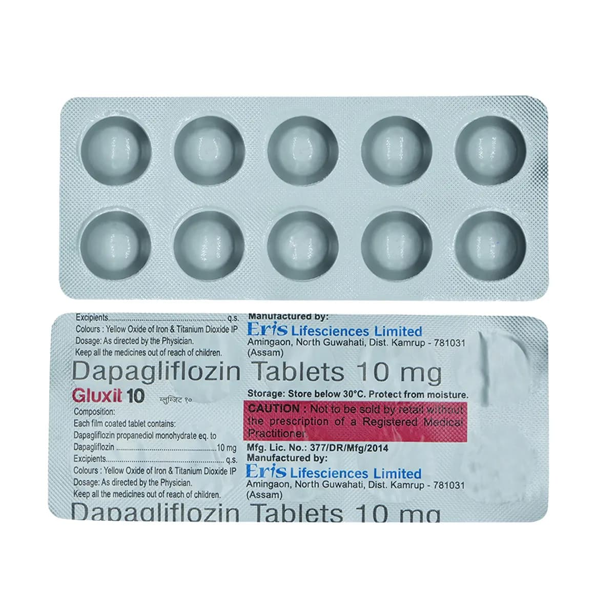 GLUXIT 10MG TAB