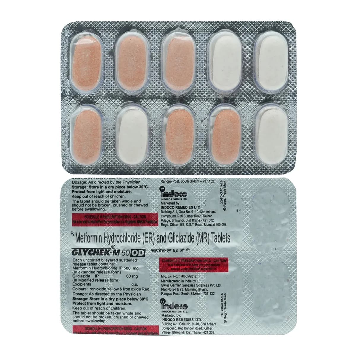 GLYCHEK-M 60 OD TAB