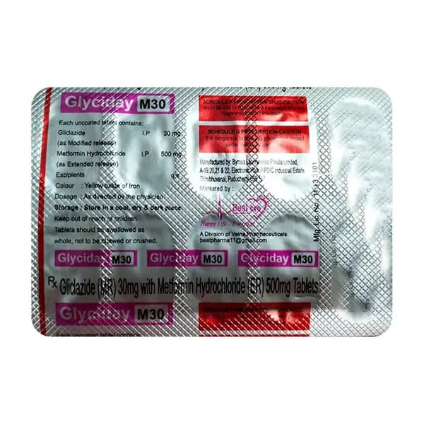 GLYCIDAY M 30MG TAB