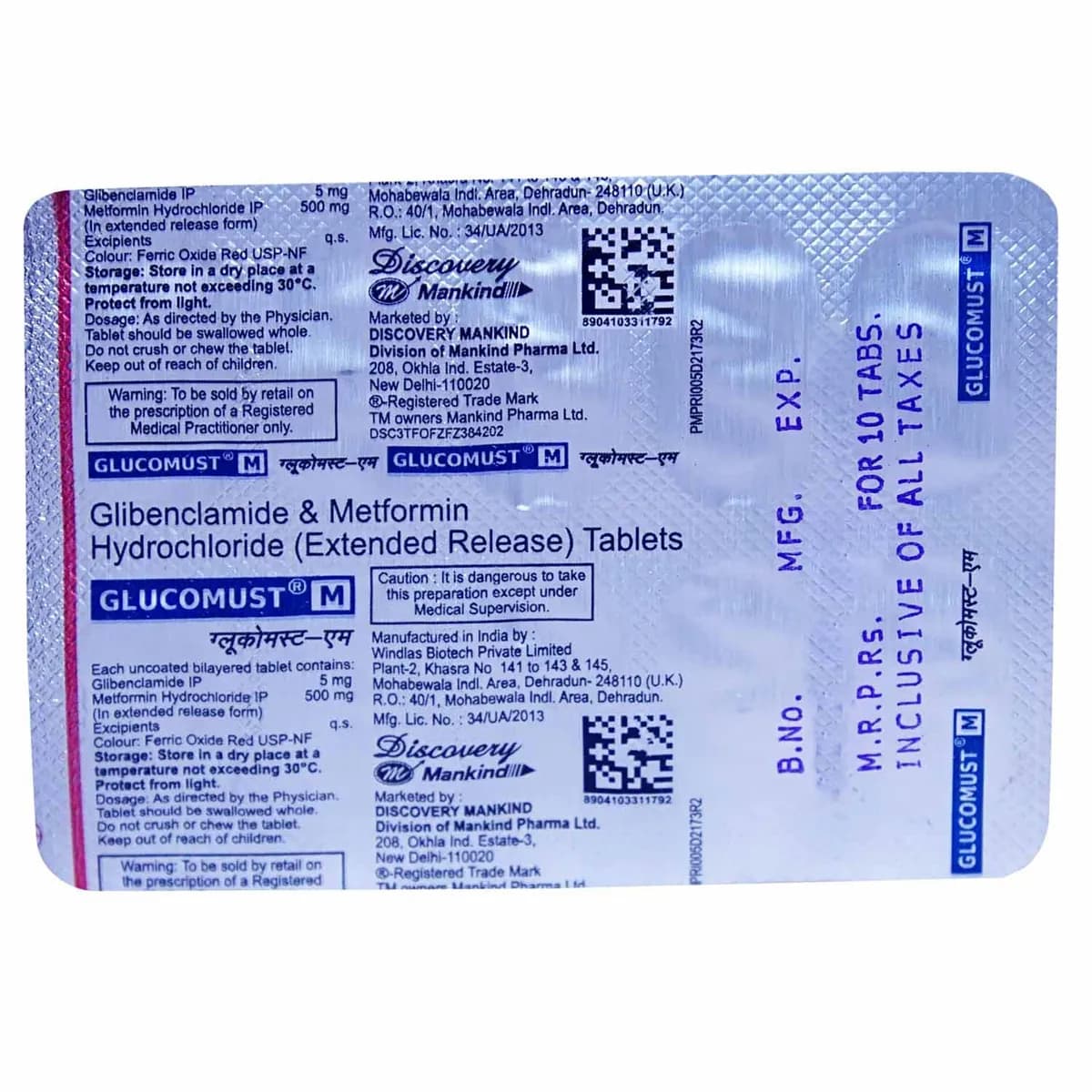 GLYCIMUST M 80MG TAB